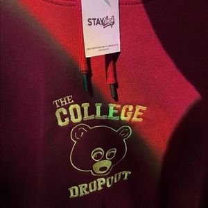 College Dropout Embroidered Hoodie